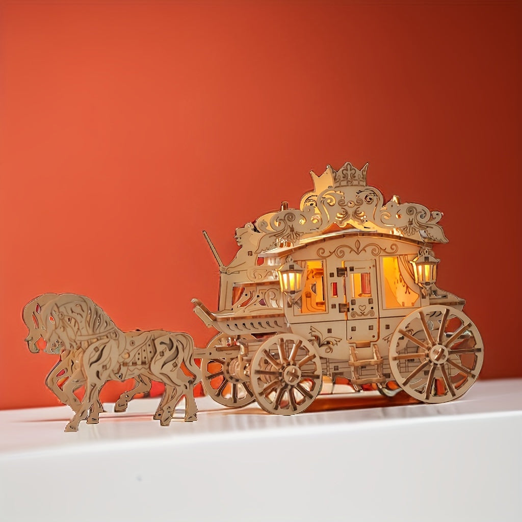 241pcs Masterpiece 3D Wooden Carriage Puzzle