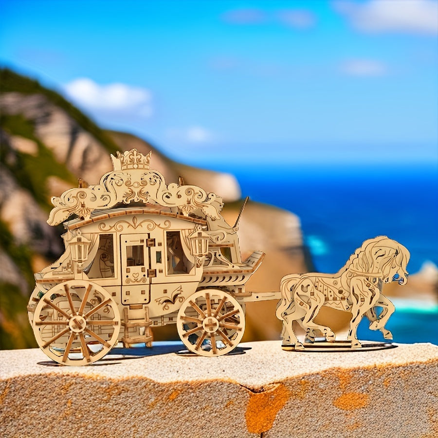 241pcs Masterpiece 3D Wooden Carriage Puzzle