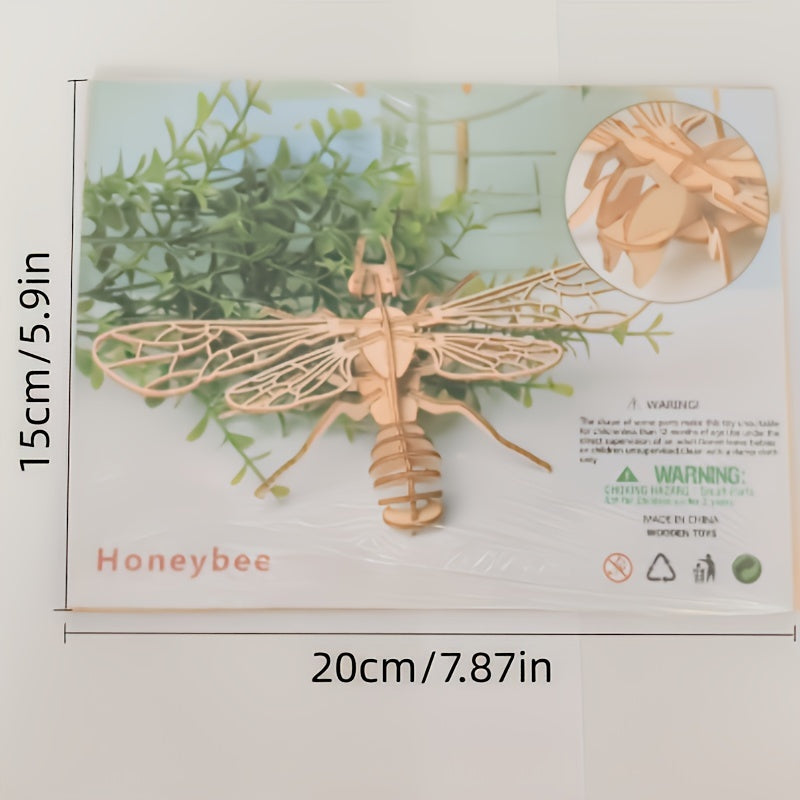 4pcs Handmade 3D Wooden Puzzle Board - Educational Insect And Animal Jigsaw Toy - Perfect Gift For Christmas, Halloween, And Thanksgiving