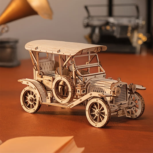 3D Puzzle DIY Wooden Toy CAR Model For Child Adult