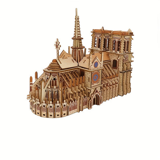 239pcs Paris Notre Dame 3D Wooden Model